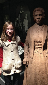 Mia Lazar And The Sojourner Truth Statue